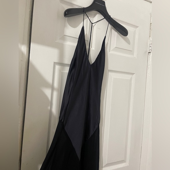 SEMI-TRANSPARENT SILK DRESS COMBINED BODY - Picture 9 of 10